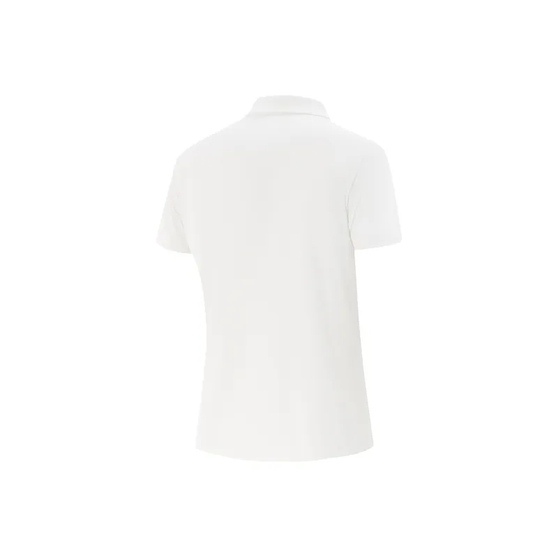 LiNing Fitness Series Polo Shirt Women's Standard White-1