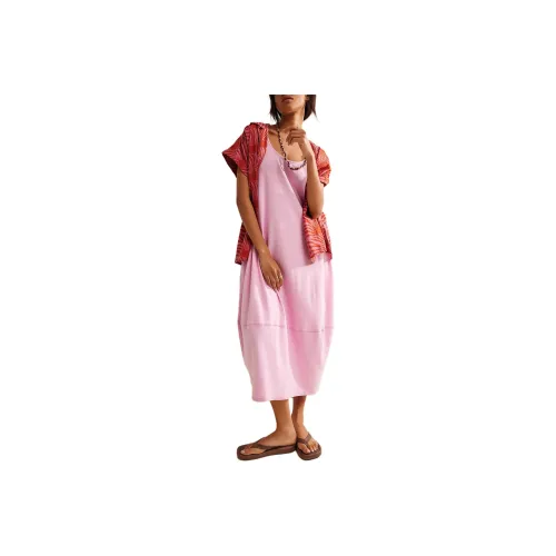 FREE PEOPLE Perth Barrel Tee Midi Sleeveless Dress Women's Festival Bloom