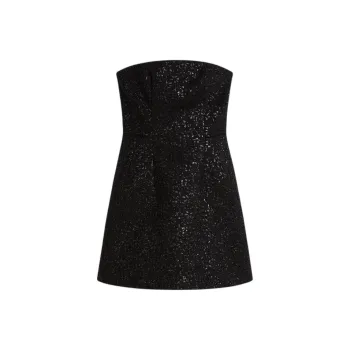 SCANLAN THEODORE Lace Strapless Dress Sleeveless Dress Women's Black