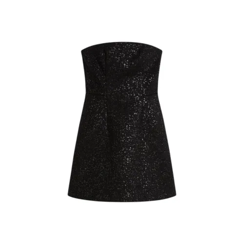 SCANLAN THEODORE Lace Strapless Dress Sleeveless Dress Women's Black