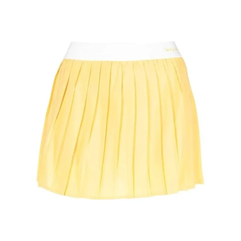 SPORTY & RICH Casual Short Skirts Women's Yellow-0