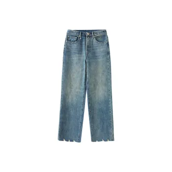 CHARM PICK Jeans Women's Distressed Color