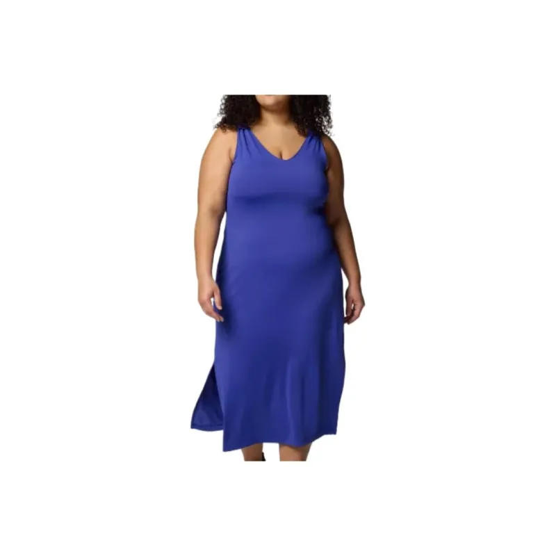 Columbia Chill River Sleeveless Dress Women's Iron Thread Lotus Blue-0
