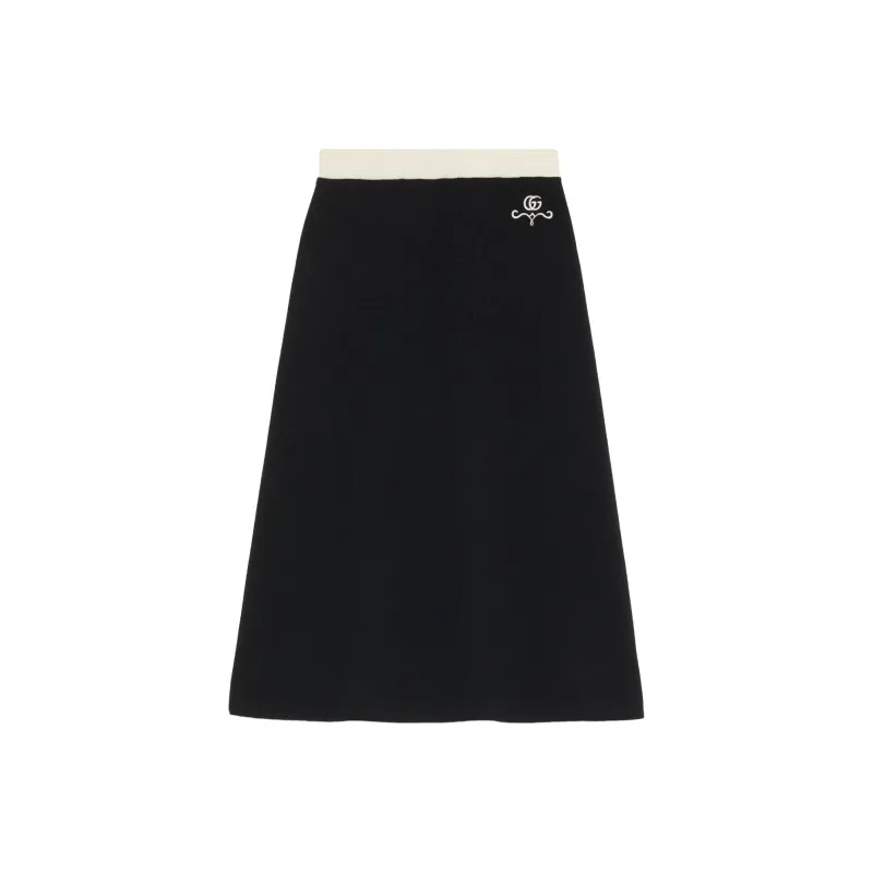 GUCCI Casual Long Skirts Women's Black-0