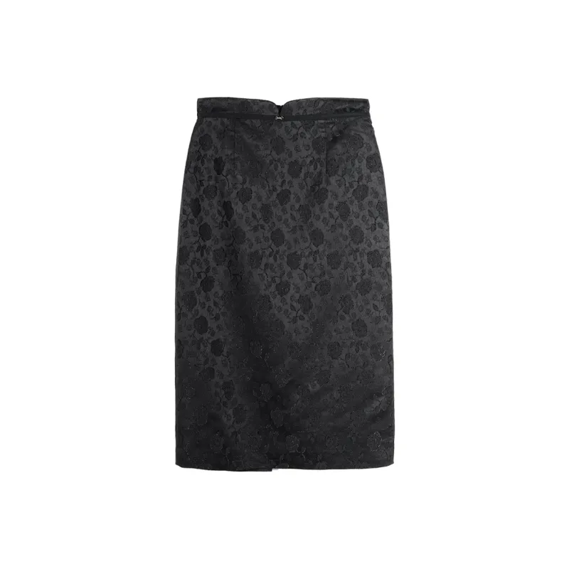 MISSSHINE Casual Long Skirts Women's Black-0