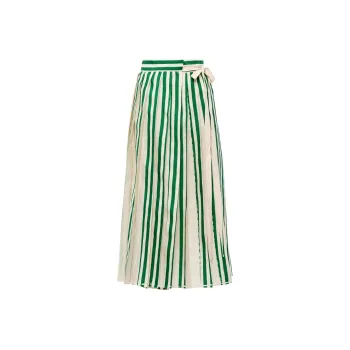 PRADA FW22 Casual Long Skirts Women's Green