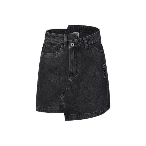 Guuka Hero Denim Short Skirts Women's Black