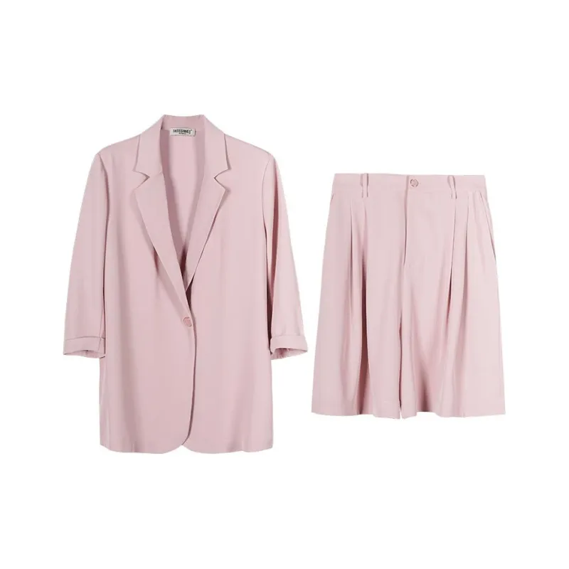 MISSSHINE Casual Suit Women's Pink-0