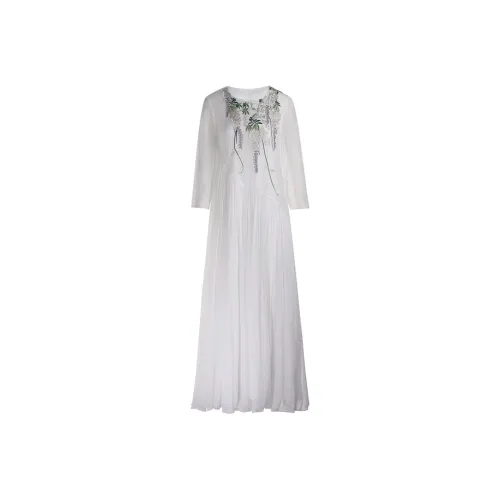 A LIFE ON THE LEFT Long Sleeved Dress Women's Ecru