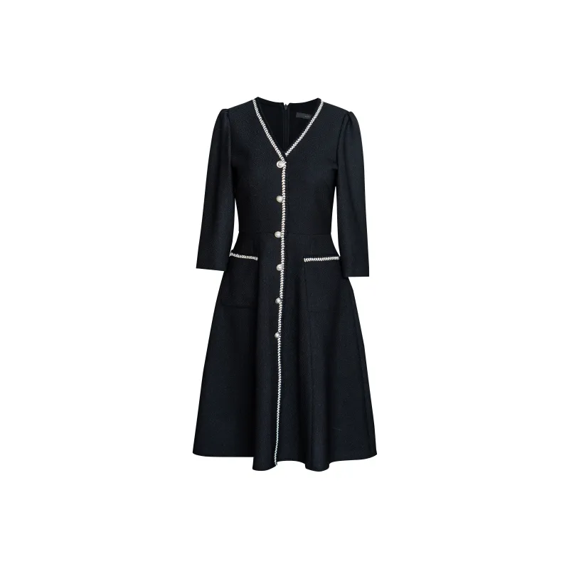 ROEYSHOUSE Long Sleeved Dresses Women's Black-0