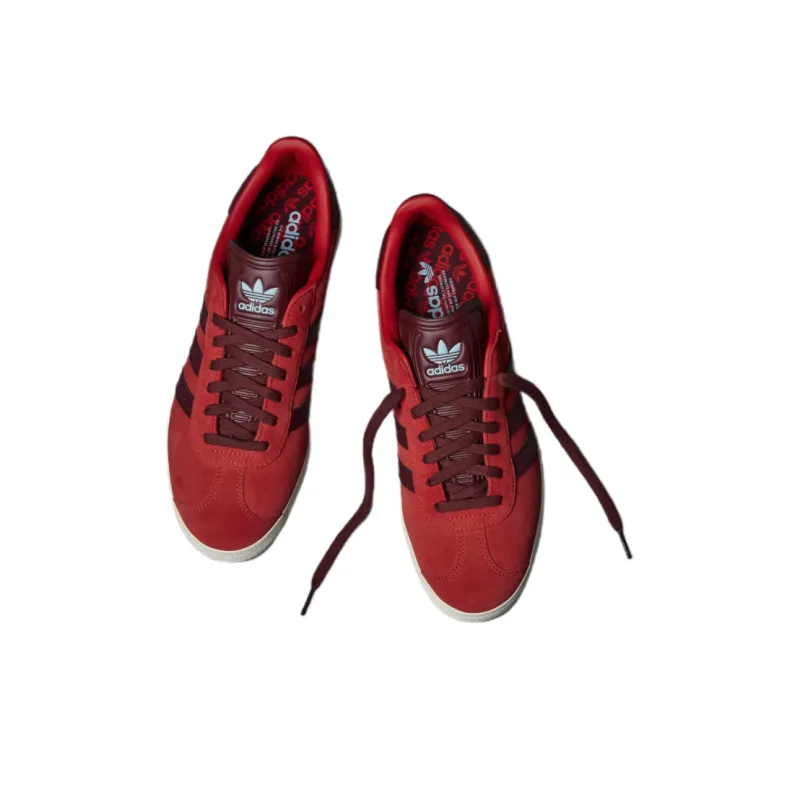 Adidas Originals GAZELLE Anti Slip Wear Resistant Low Top Golf Shoes Unisex Red-2