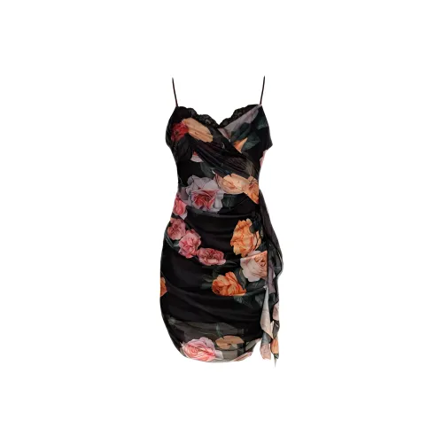 Udon House Slip Dress Women's Black