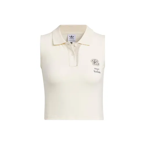 Adidas Originals Adidas X Yu Nagaba SS23 Co branded Series Sleeveless Sports Shirts Women's Wonder White