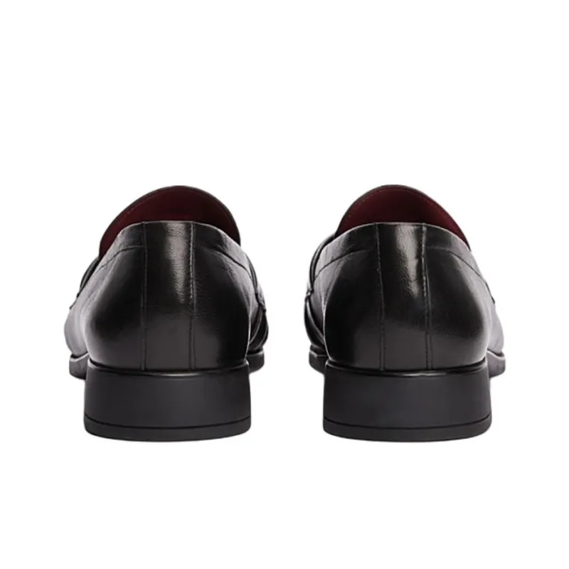 Tommy Hilfiger TH Monogram Loafers 2.6cm Women's Black-4