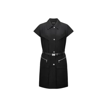 PEACEBIRD Short Sleeved Dress Women's Black