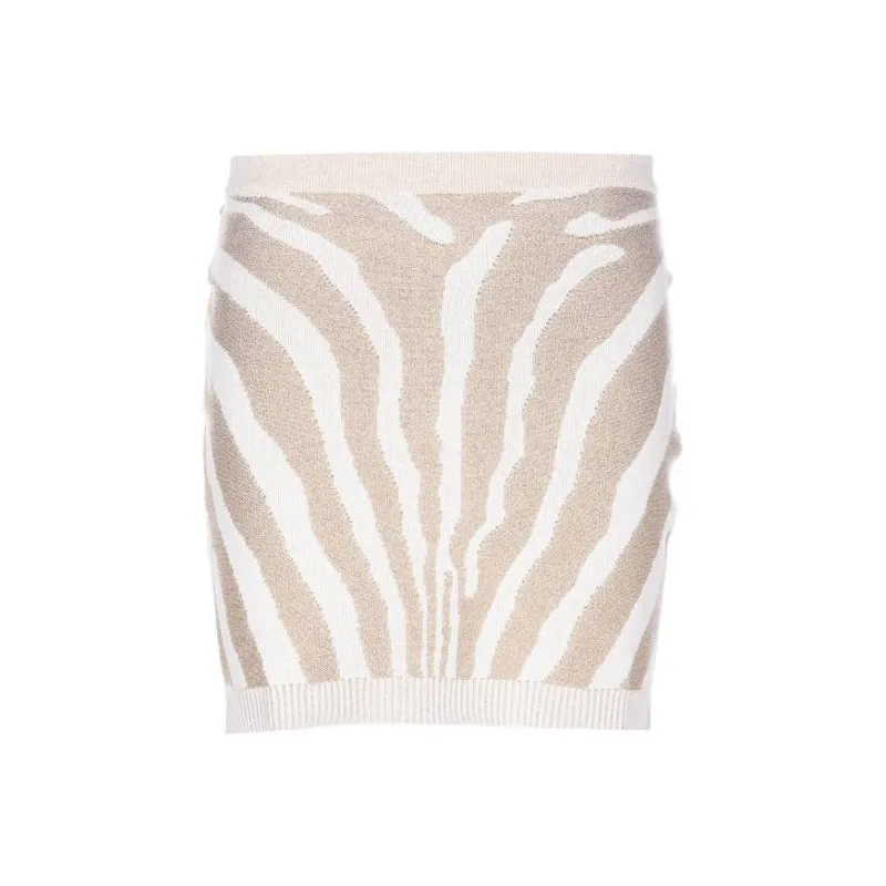 BALMAIN Zebra Printed Mini Skirt-0