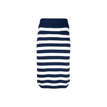 KENZO Striped Midi Pencil Skirt 'Midnight Blue'