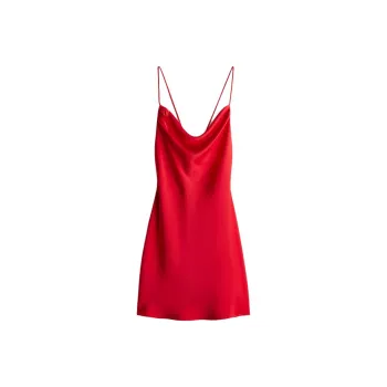 H&M Slip Dress Women's Bright Red