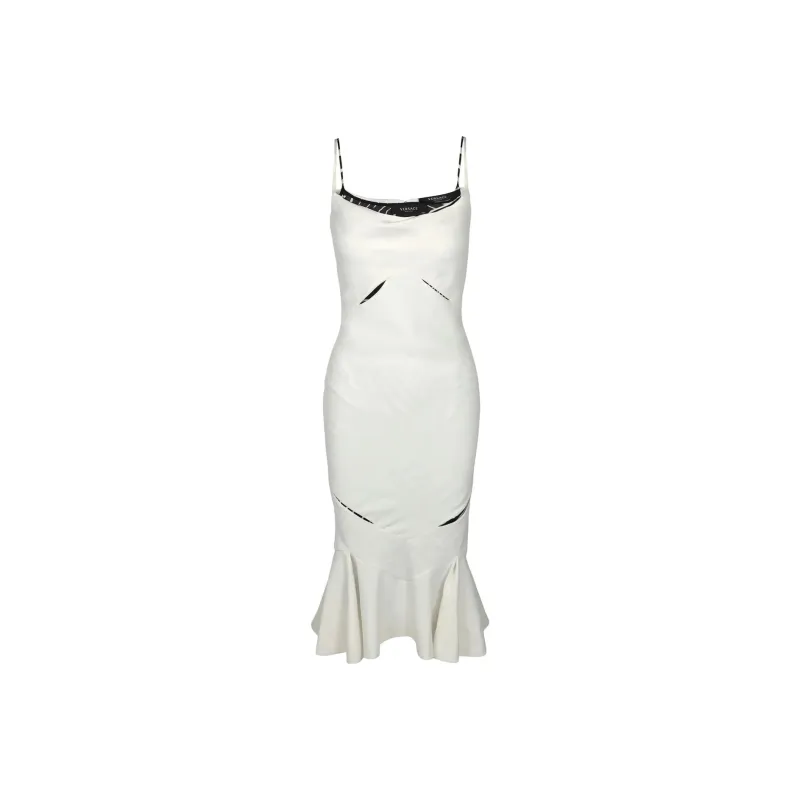 VERSACE Twofer Cocktail Dress 'White'-0