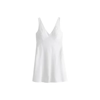 Abercrombie＆Fitch Sleeveless Dress Women's White