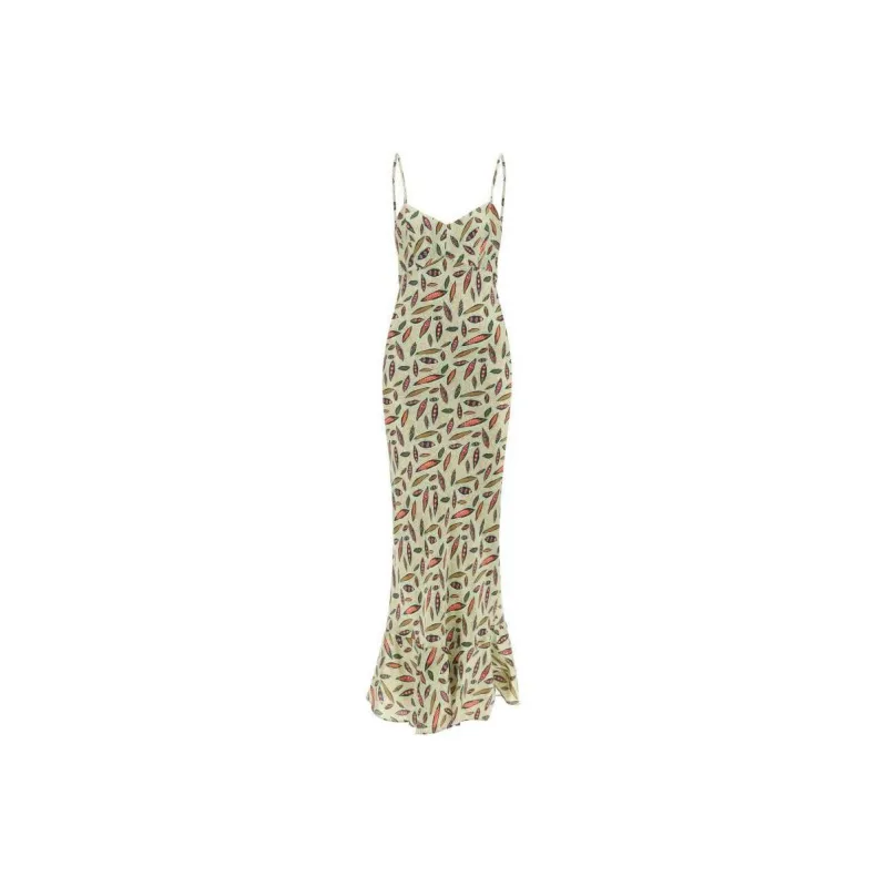 SALONI Sleeveless Dress Women's Green-0