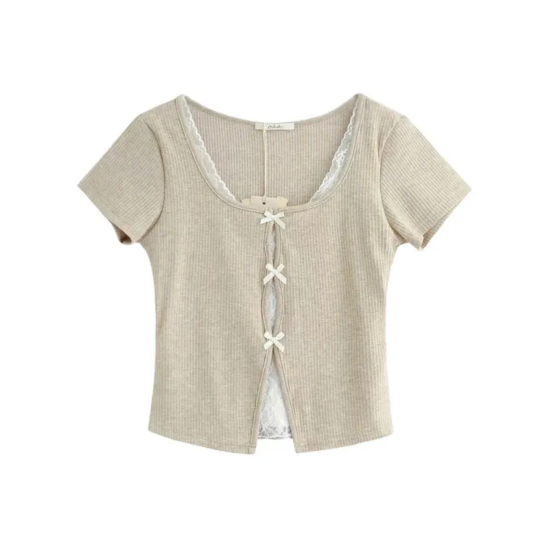 GUOZHEN Set in Sleeve T Shirt Women's-3