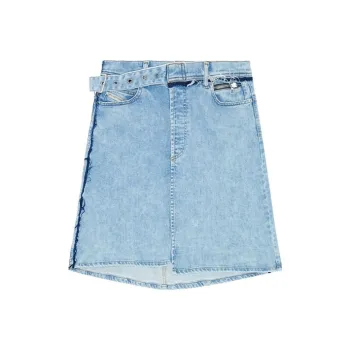 DIESEL De Pendence Mid Asymmetric Denim Skirt