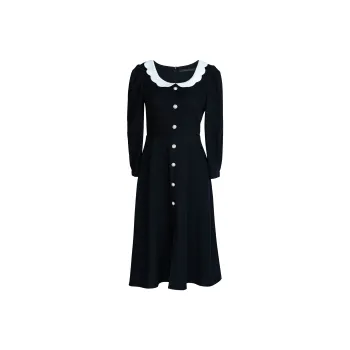 ROEYSHOUSE Long Sleeved Dresses Women's Black