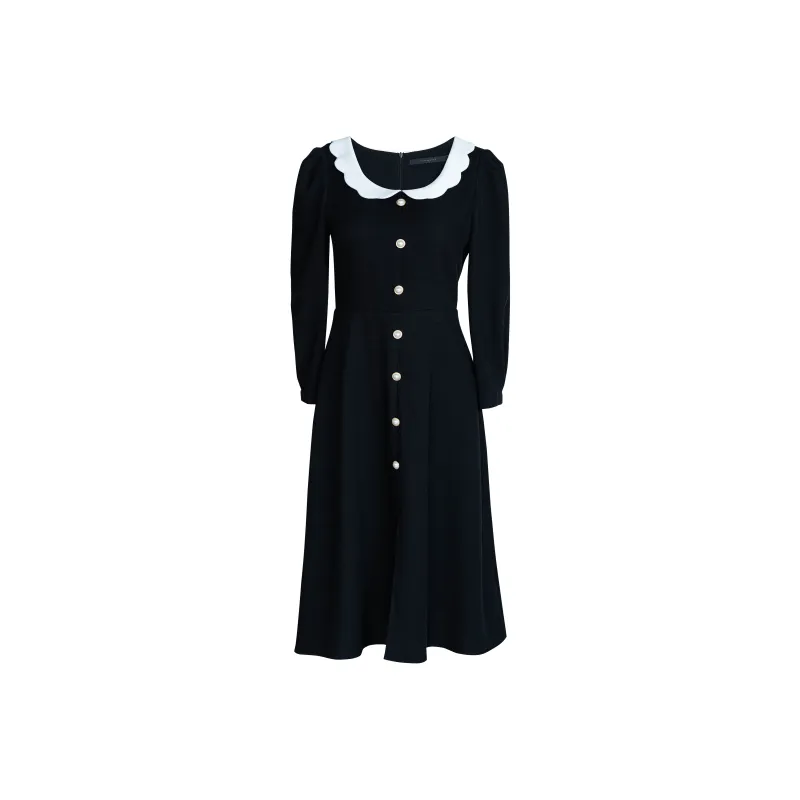 ROEYSHOUSE Long-Sleeved Dresses Women's Black-0
