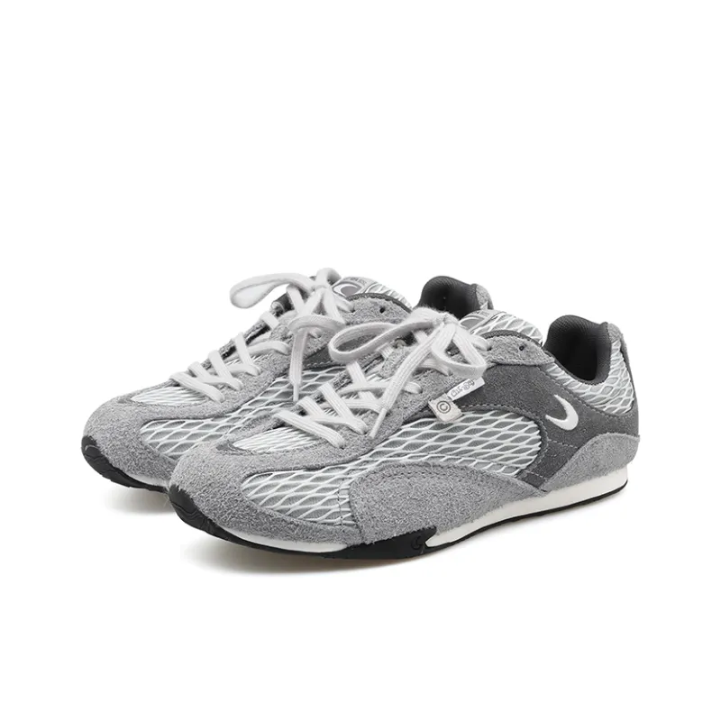 Cat&Sofa Anti Slip Wear Resistant Low Top Casual Shoes Unisex Dark Gray-1