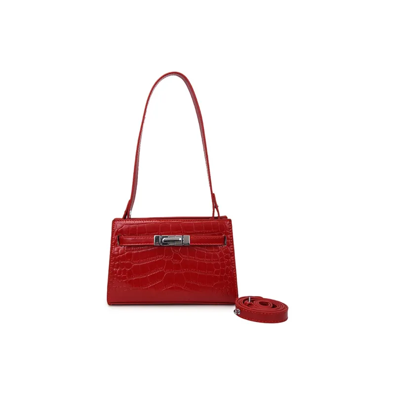 Yalu PU Shoulder Bag, Crossbody Bag Women's Black/Red/Blue/Brown/Pink/White-4