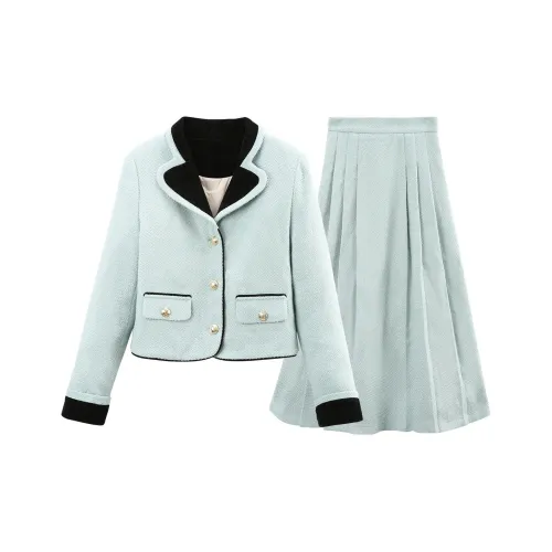 A Paradise For Awakening Skirt Set Women's Blue