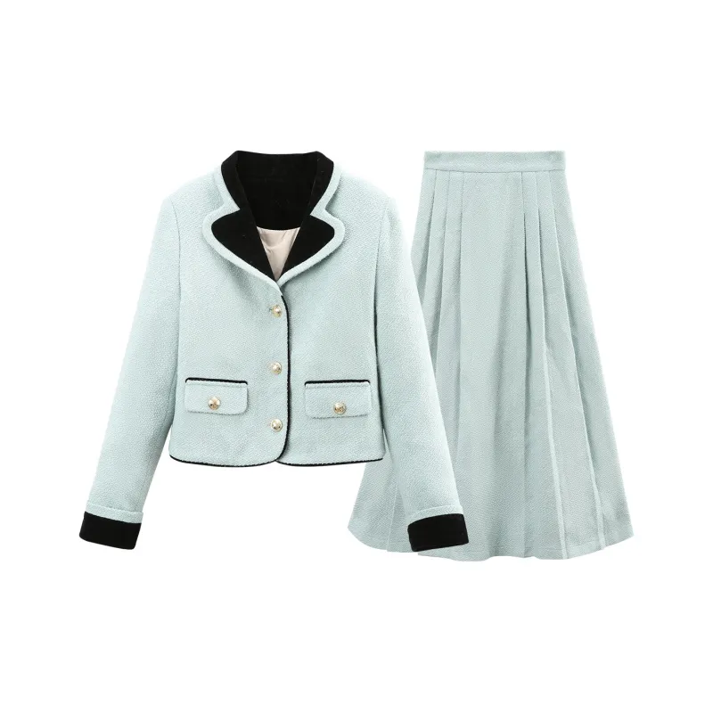 A Paradise For Awakening Skirt Set Women's Blue-0