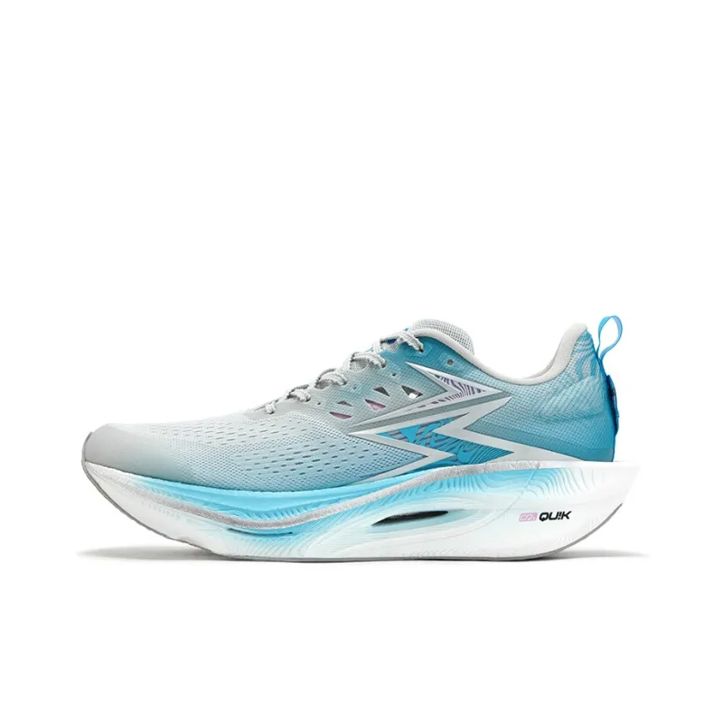 361° Flame 3 ET Cushioning, Slip Resistant, And Abrasion Resistant Low Top Casual Running Shoes Unisex Gray Blue-0