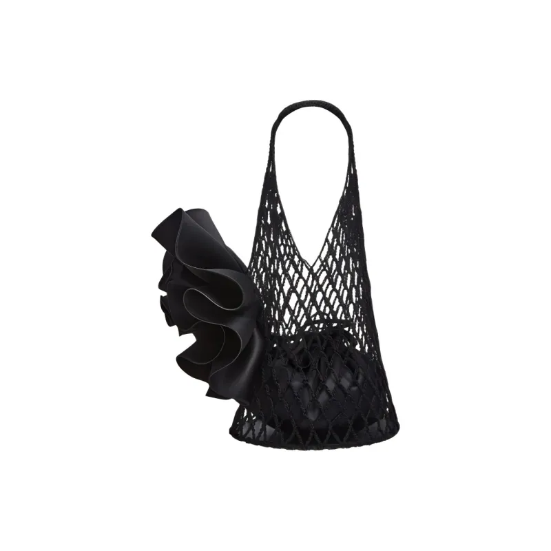 MAGDA BUTRYM Cotton Handbag Small Size Women's Black-1