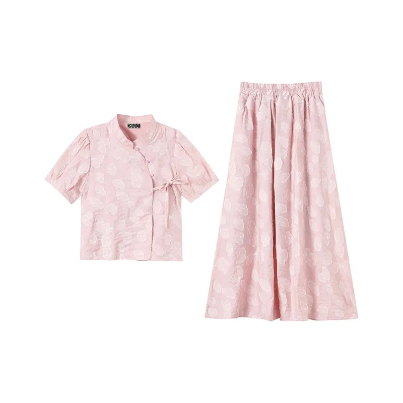 Adeworn Skirt Set Women's Lotus Color-0