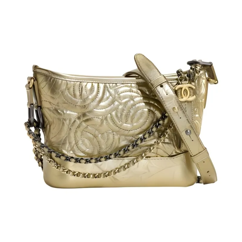 CHANEL Calfskin Hobo Bag, One Shoulder Crossbody Handheld Backpack Trumpets Women's-0