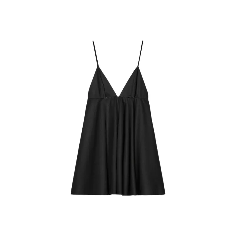 ZARA Slip Dresses Women's Black-0