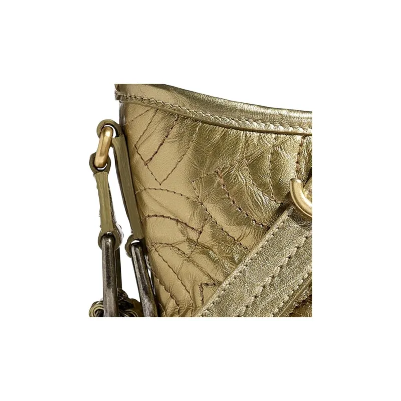 CHANEL Calfskin Hobo Bag, One Shoulder Crossbody Handheld Backpack Trumpets Women's-3