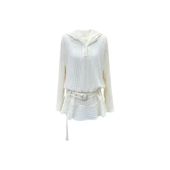 DOSOHEB Long Sleeved Dress Women's Apricot