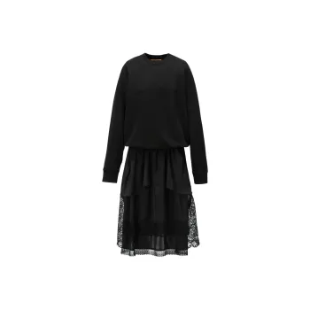 Onitsuka Tiger SS25 Long Sleeved Dress Women's Black
