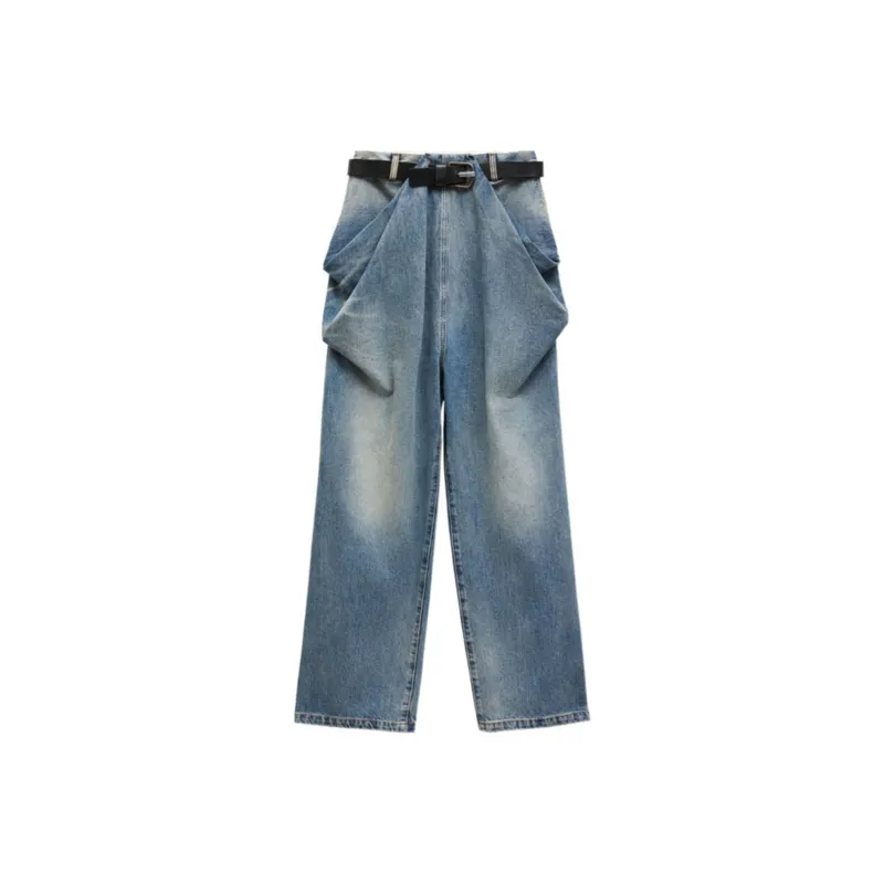 LOEWE Draped Jeans In Denim-0