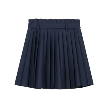AHDO Casual Short Skirts Women's Navy Blue
