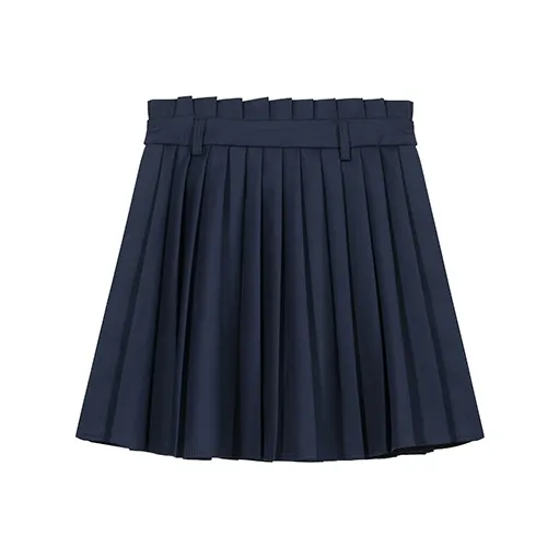 AHDO Casual Short Skirts Women's Navy Blue-0
