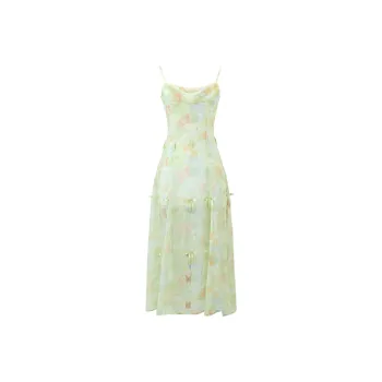 JOSR Slip Dress Women's Light Green