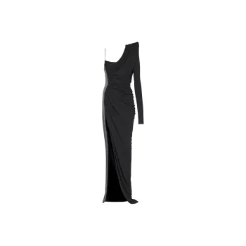 BALMAIN Pagoda One shoulder Dress