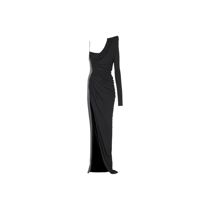 BALMAIN Pagoda One shoulder Dress-0