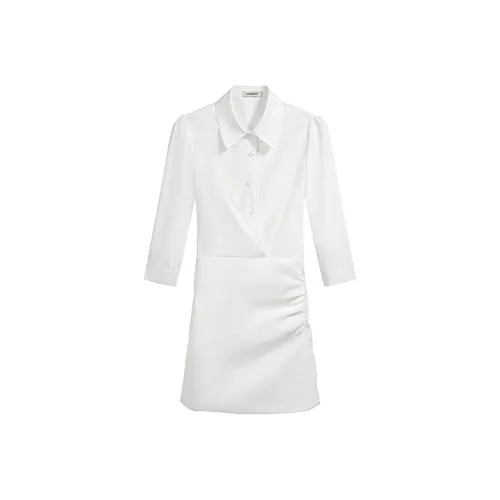 Incolore Long Sleeved Dress Women's White