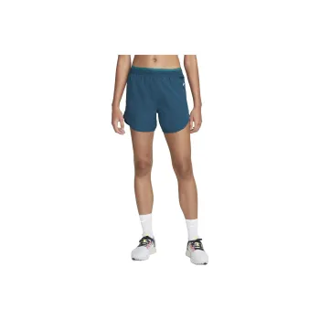 Nike Tempo Luxe Sports Shorts Women's Embroidered Straw Blue