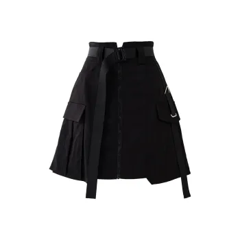 SOON FLOWER Casual Short Skirts Women's Black